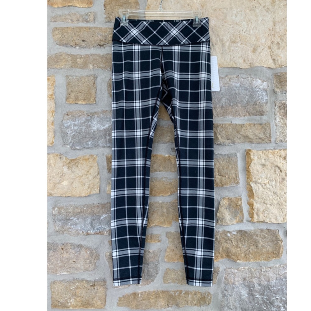 LULULEMON Varsity Plaid 'Wunder Under Luon Pant' 6